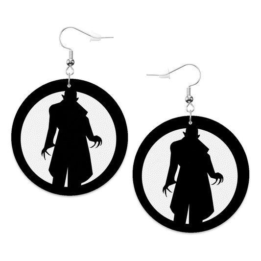 Nosferatu Circle Drop Earrings