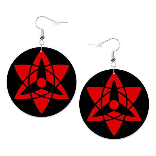 Sasuke Eternal Mngekyou Circle Drop Earrings