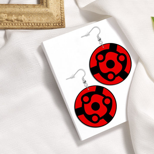 Madara Eternal Mngekyou Circle Drop Earrings