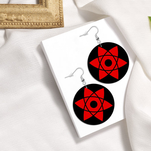 Sasuke Mngekyou Circle Drop Earrings