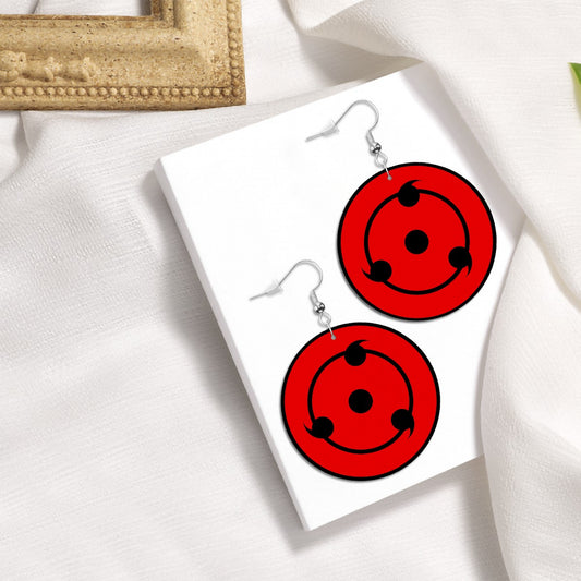 Sharingan Mngekyou Circle Drop Earrings