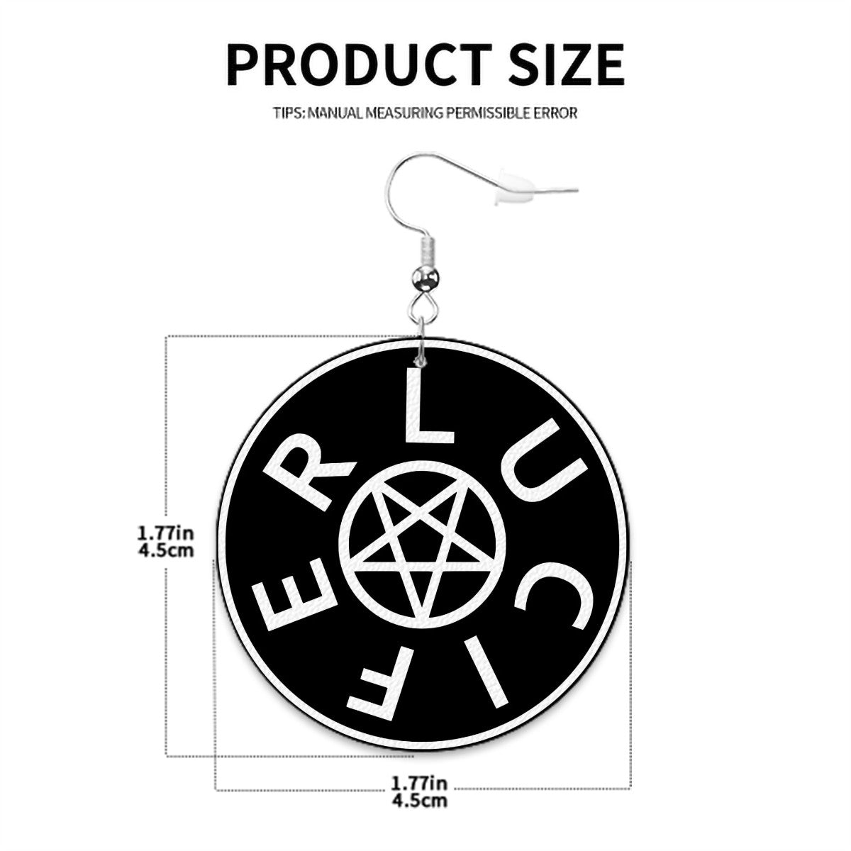 Lucifer Circle Drop Earrings