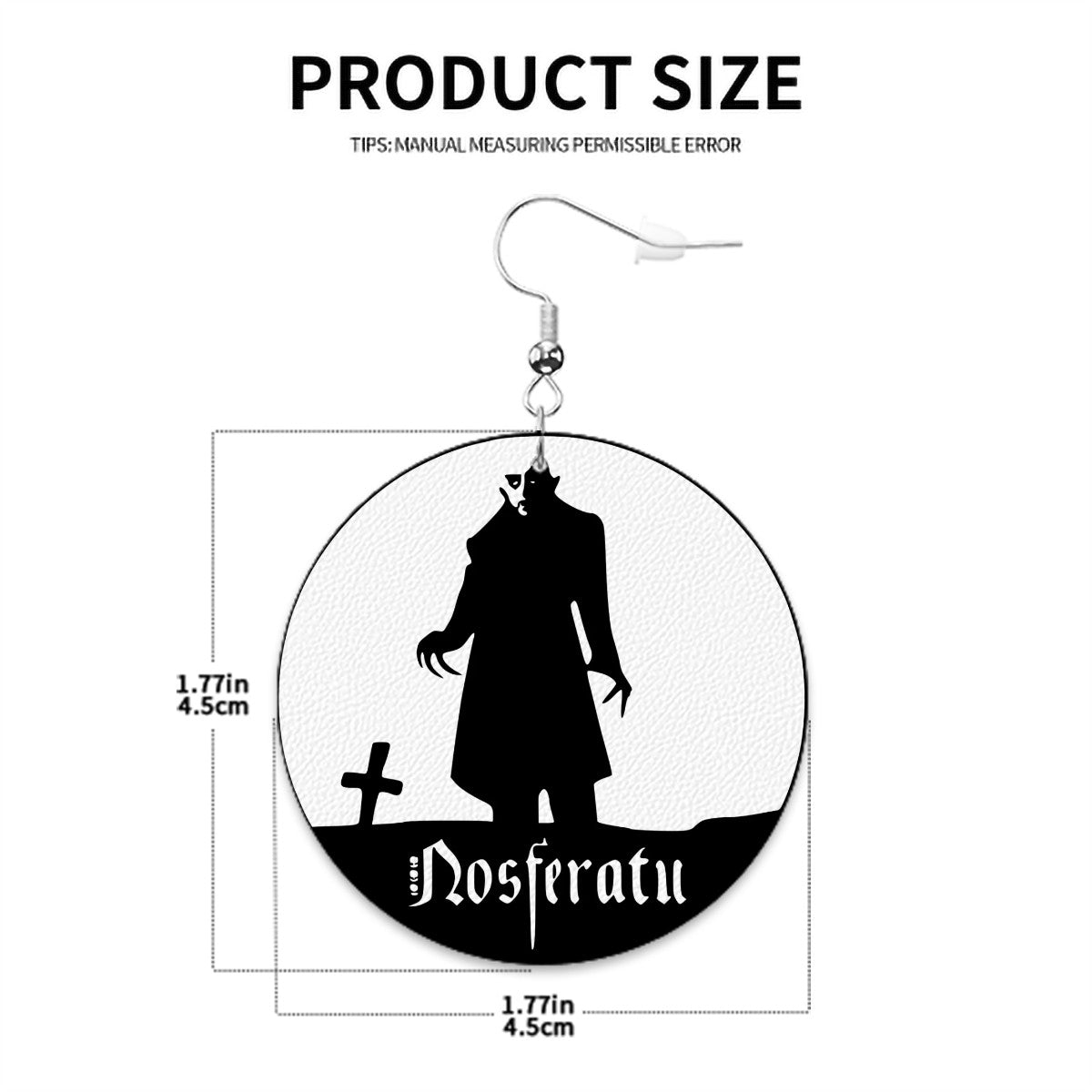 Nosferatu Circle Drop Earrings