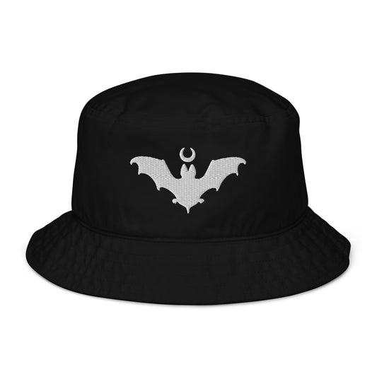 Bat Moon Organic bucket hat