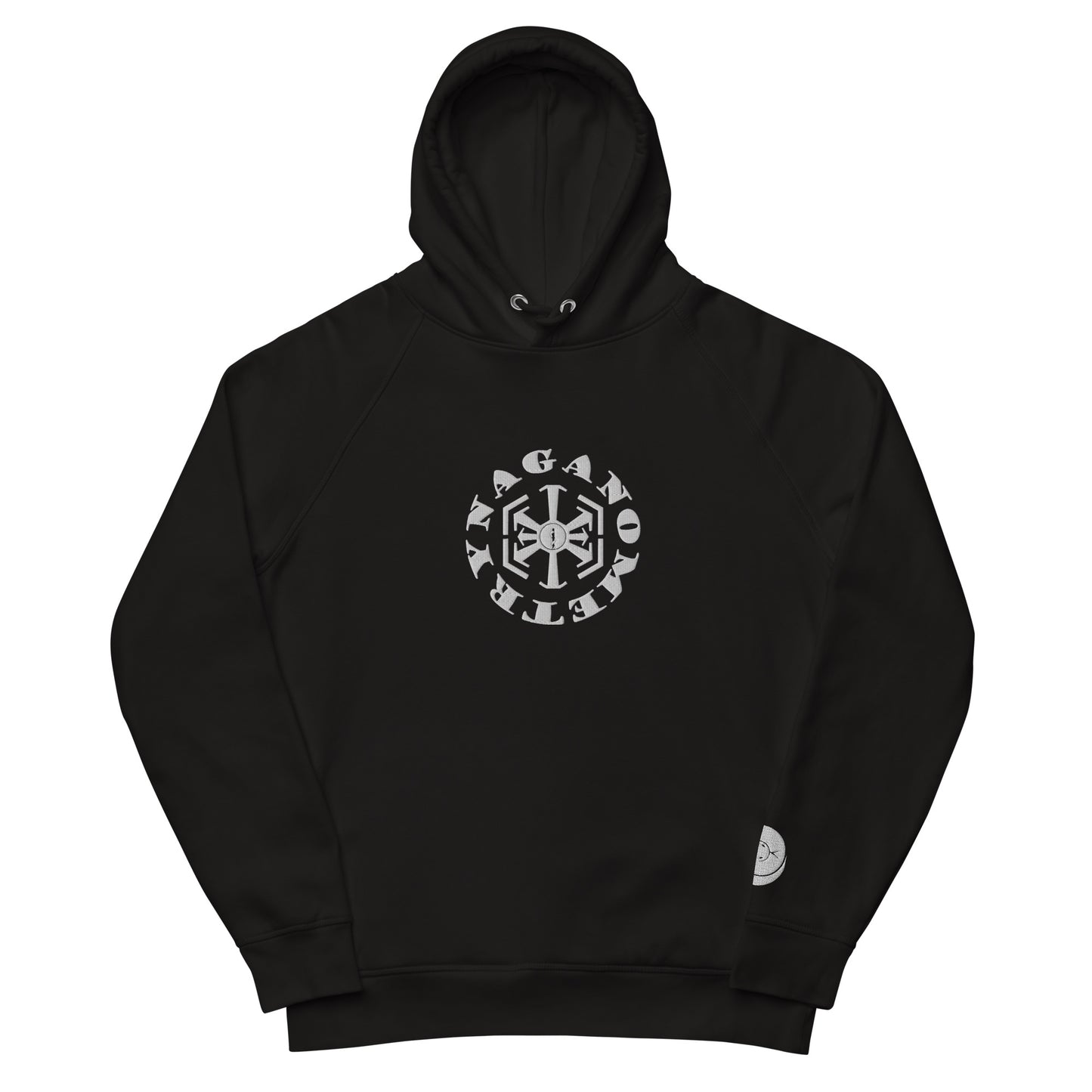 Naganometry Embroidered pullover hoodie