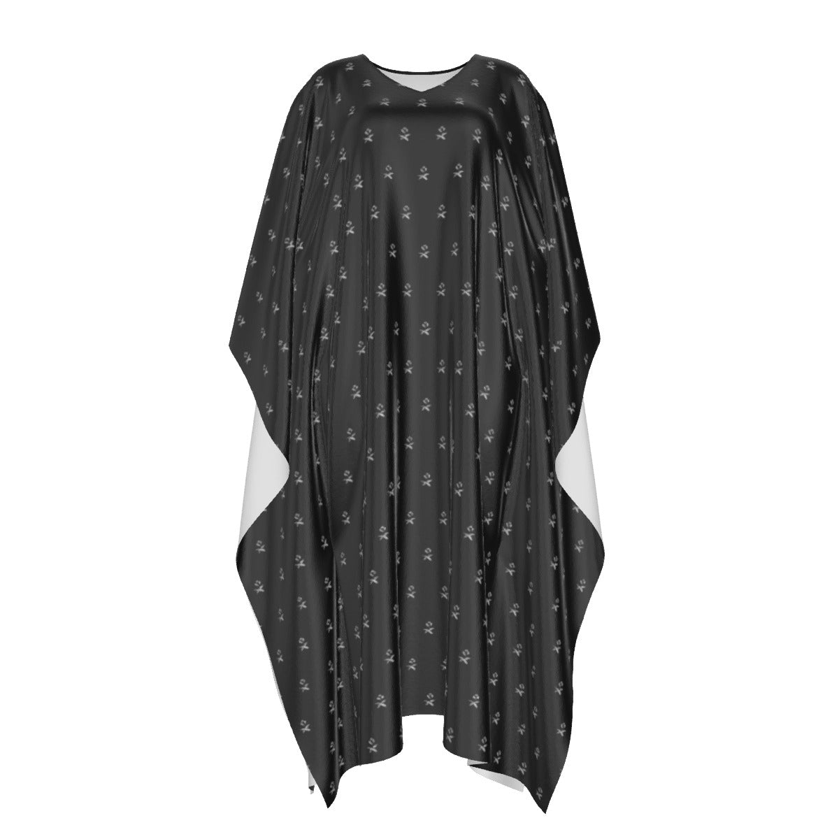 Wednesday | Dahlia Flower Inspired | Imitation Silk V-neck Moo Moo | Kaftan Lounge Cover-Up