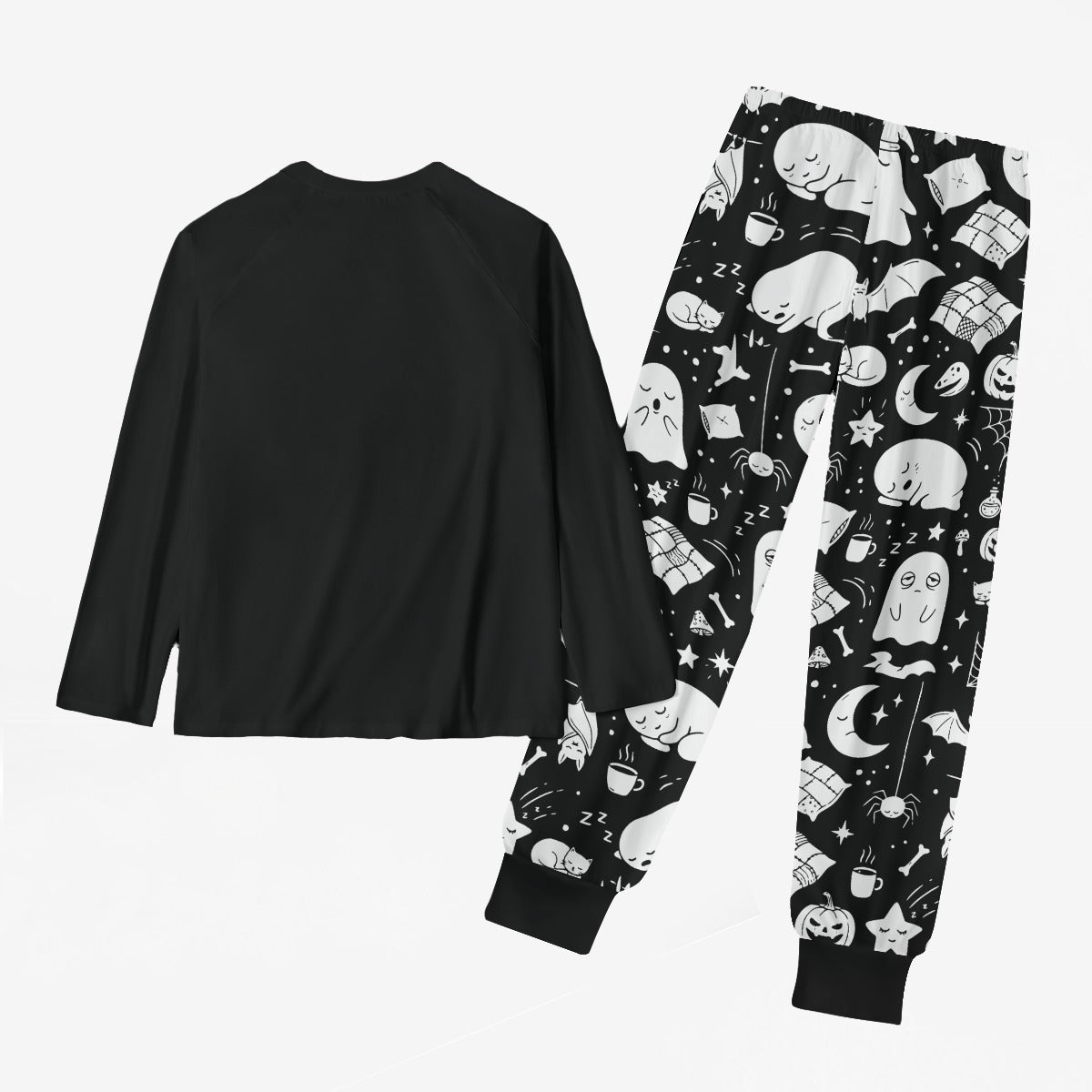 Too Tired | Ghost Raglan Sleep Pajamas