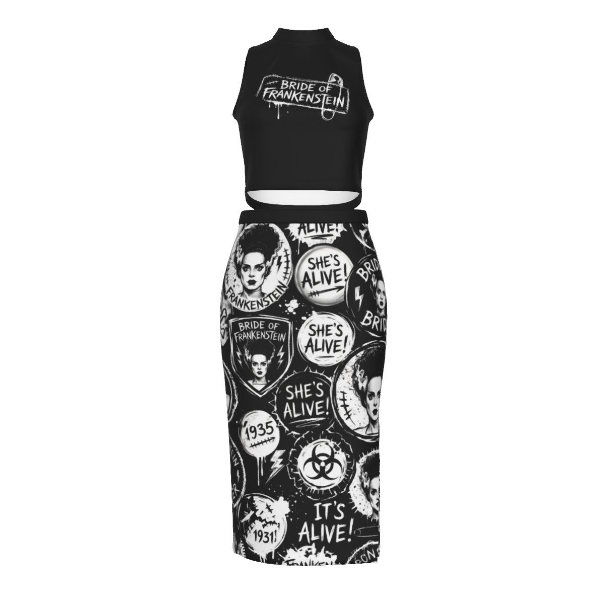 Mad Love Split High Skirt Set