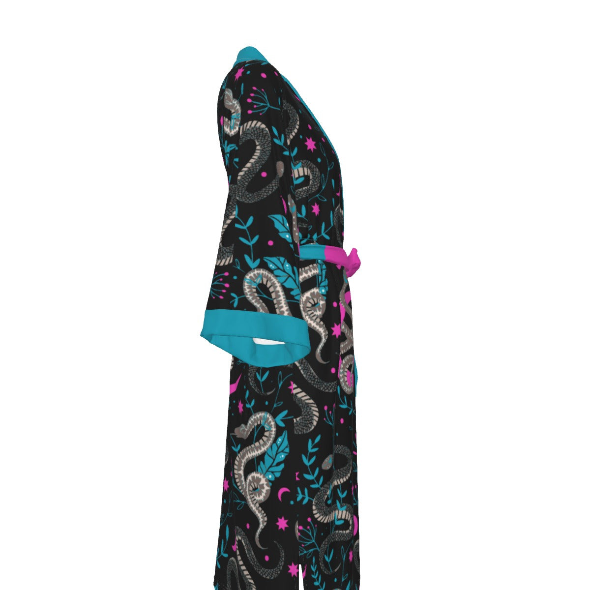 Phoebe – Snakes & Moons Kimono Long Robe