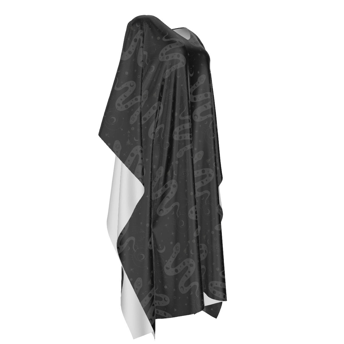 Serpent Magick | Snakes Imitation Silk V-neck Moo Moo | Kaftan Lounge Cover-Up