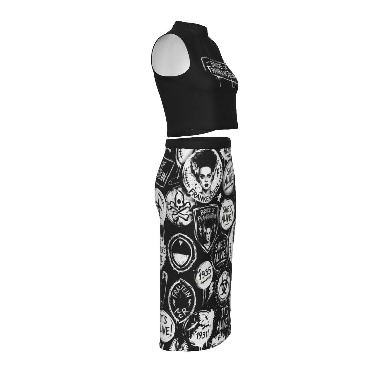 Mad Love Split High Skirt Set