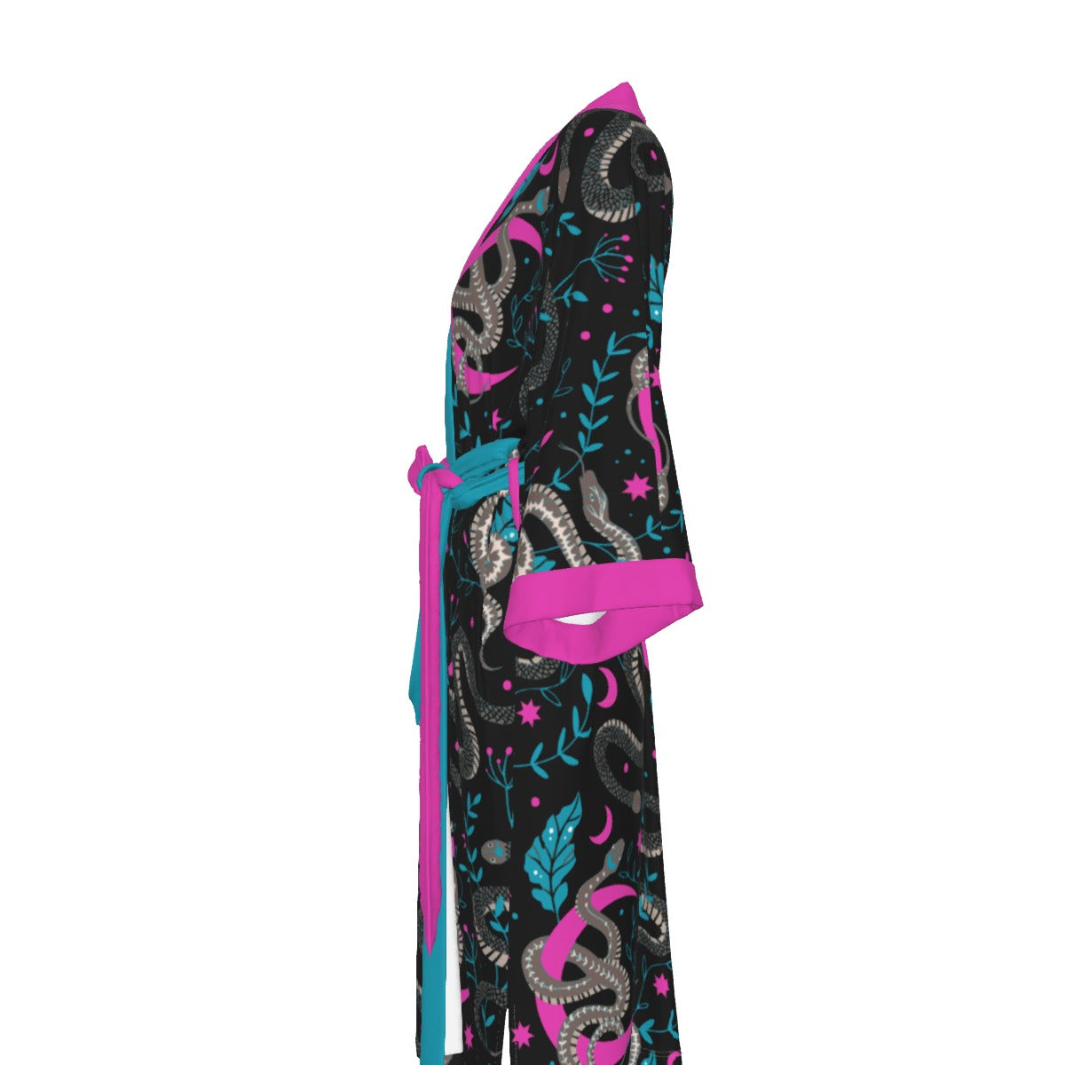 Phoebe – Snakes & Moons Kimono Long Robe