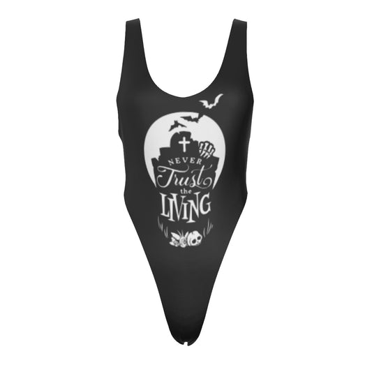 Never Trust One-piece Reversable Swimsuit