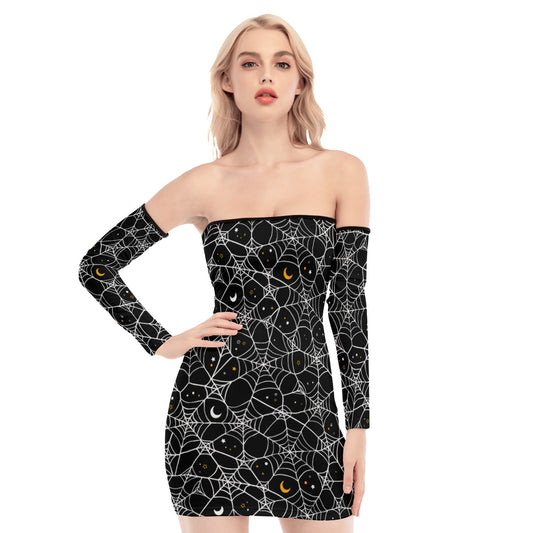 Cosmic Web Lace-up Dress