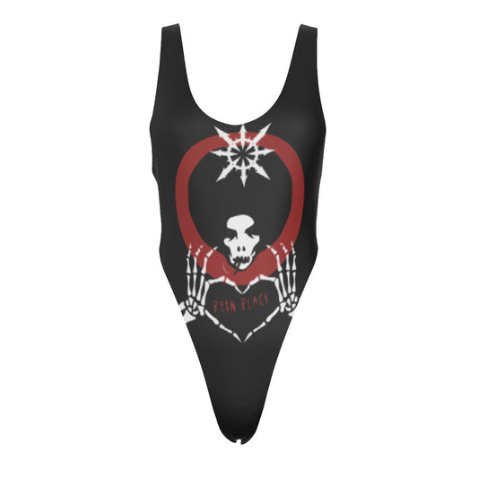 Born Black One-piece Reversable Swimsuit