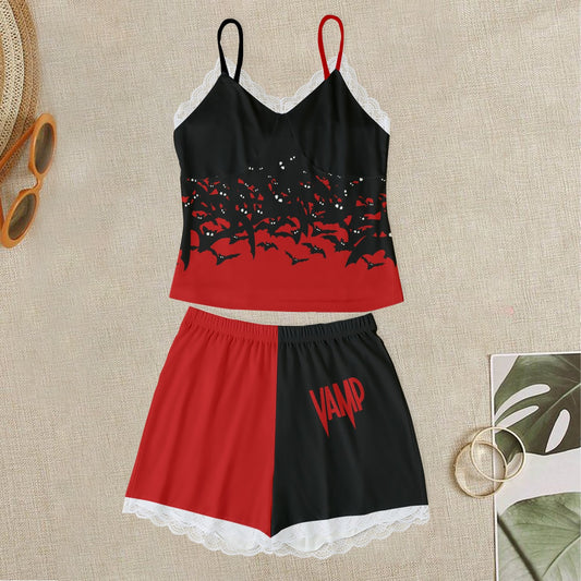 Vamp Cami With Lace Edge