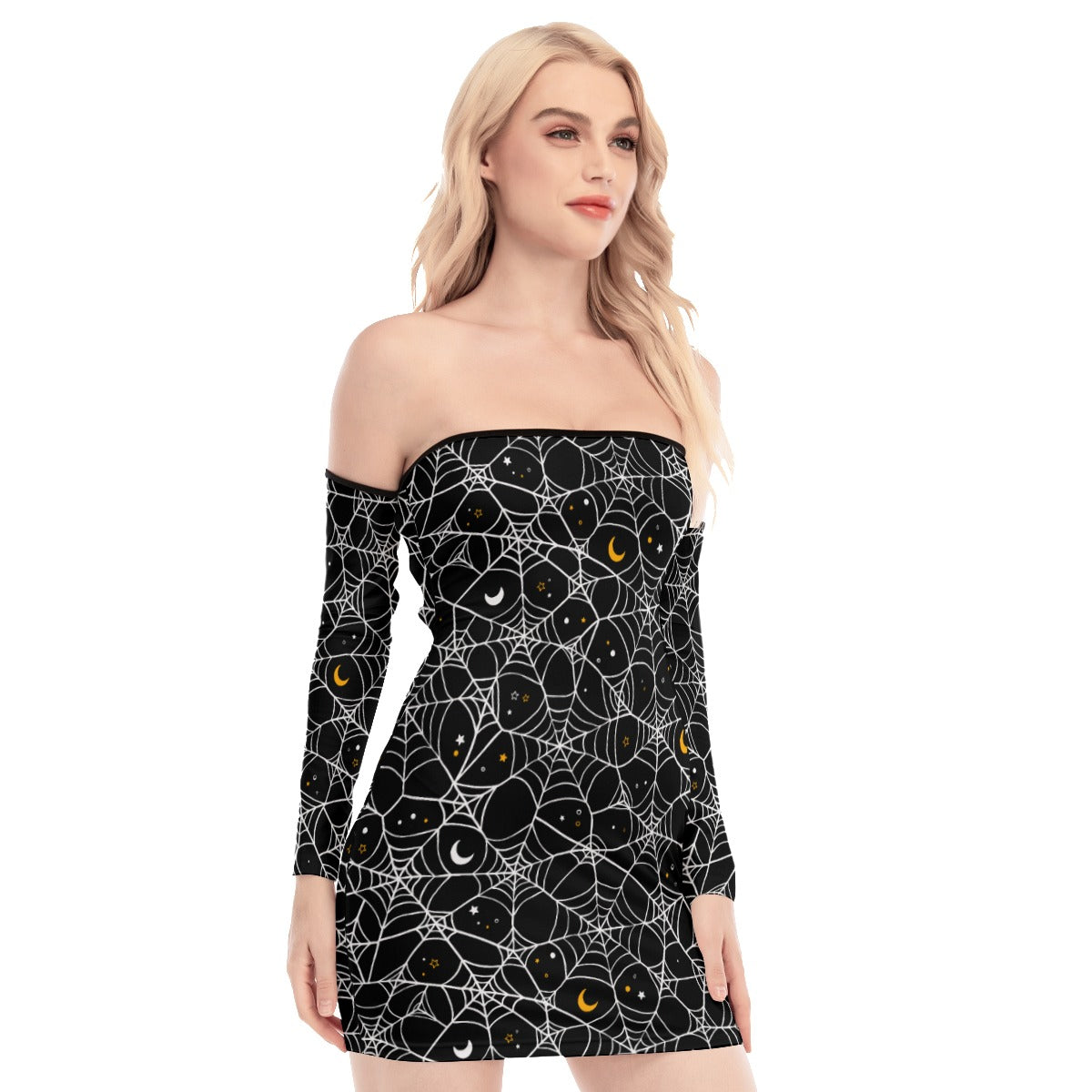 Cosmic Web Lace-up Dress