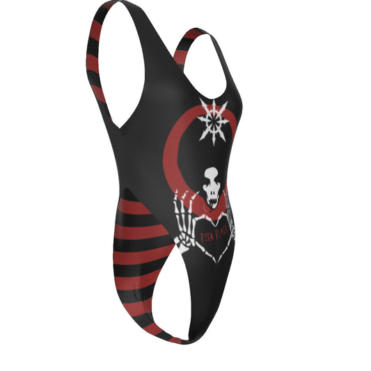 Born Black One-piece Reversable Swimsuit