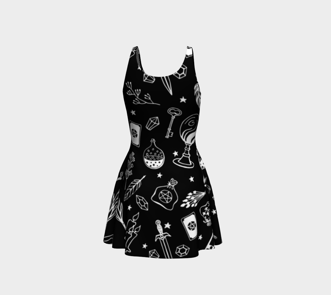 Witchy Vibes Flare Dress